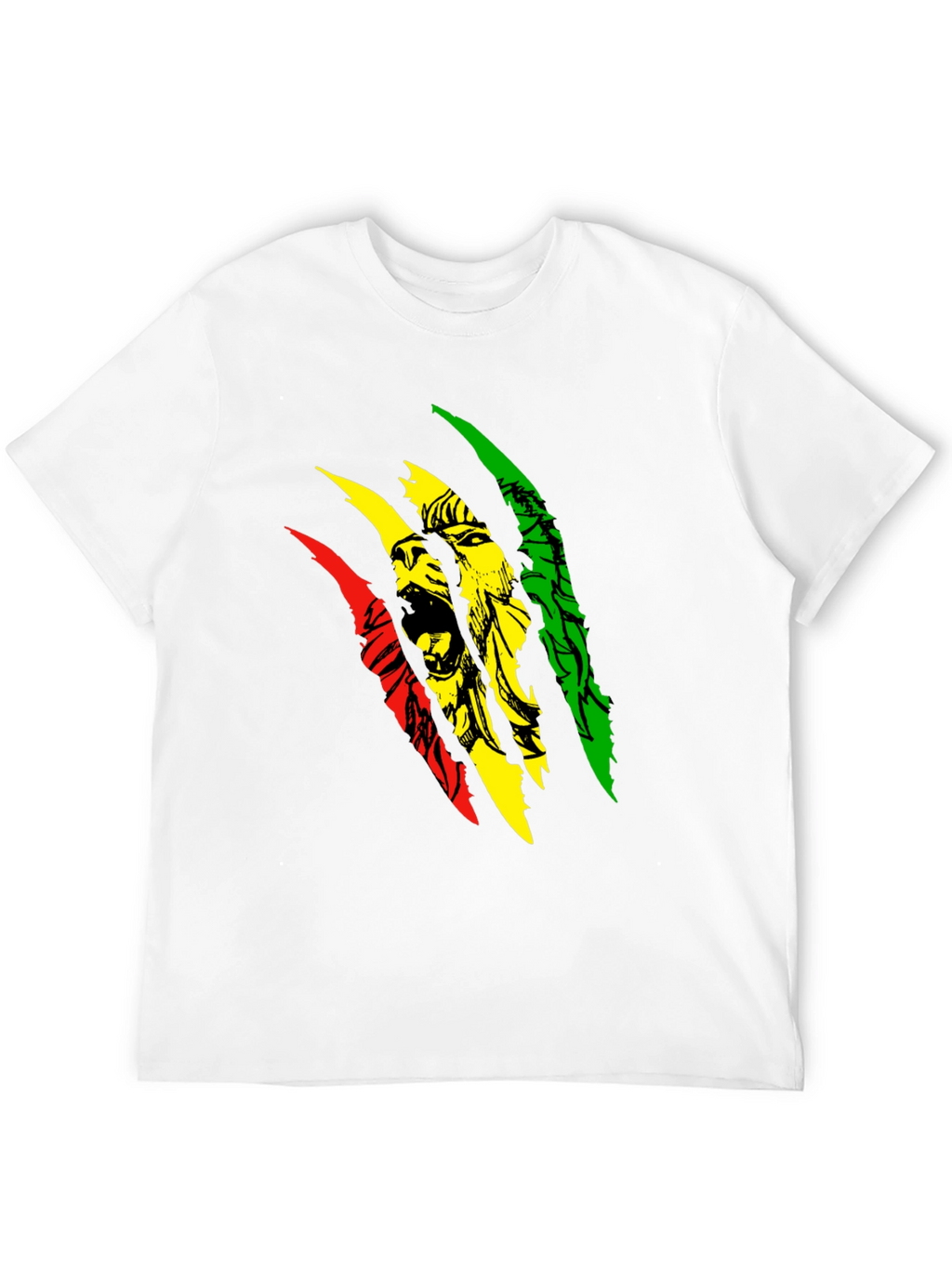 Rasta Lion Graphic T-Shirt - Reggae Style