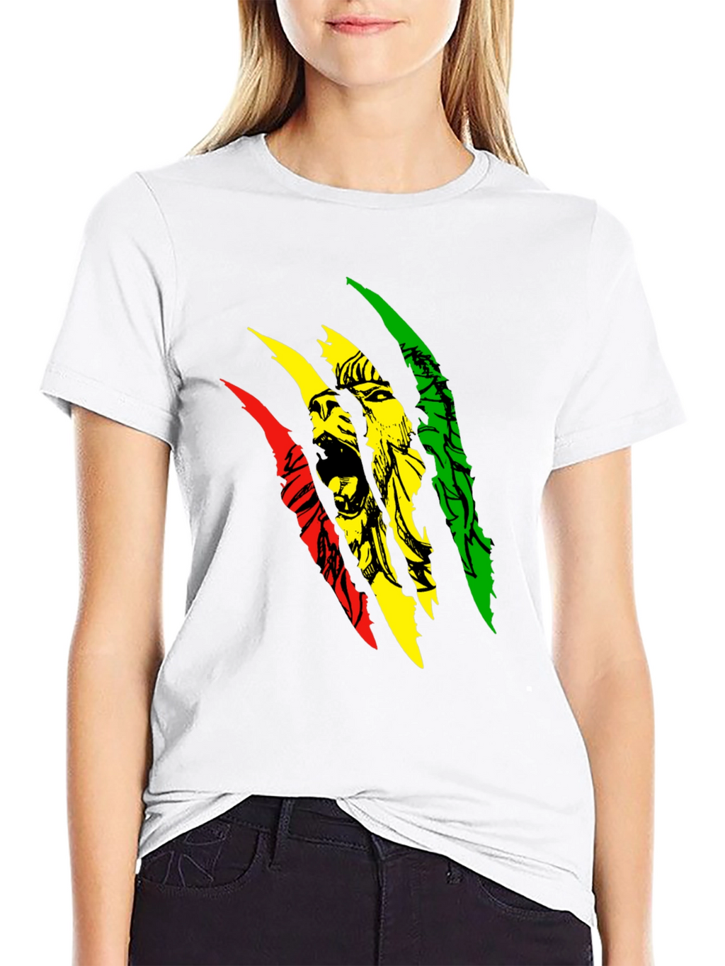 Rasta Lion Graphic T-Shirt - Reggae Style