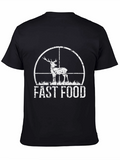 Fast Food Deer Hunting Graphic Tee