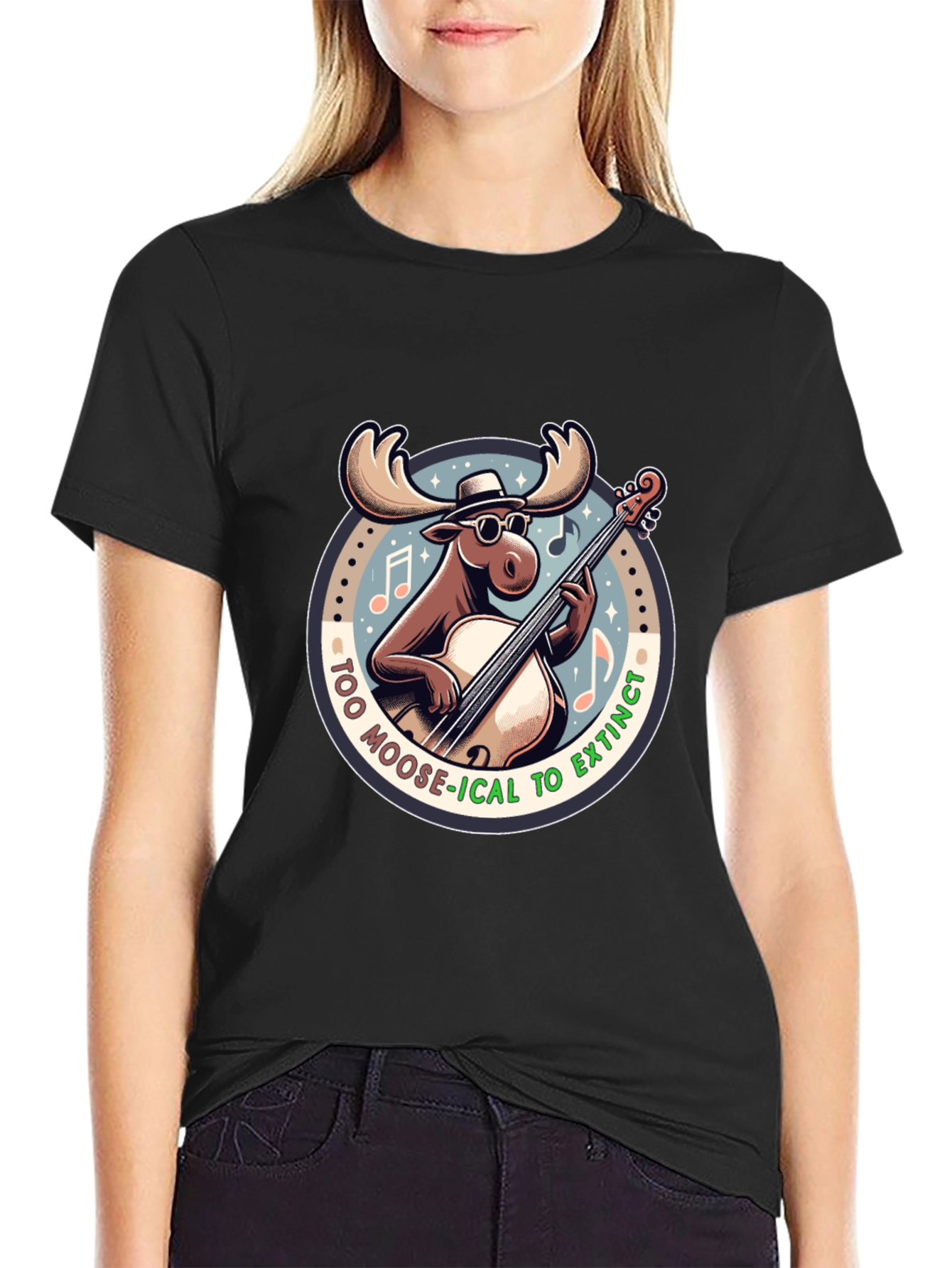 Too Moose-ical to Extinct Graphic T-Shirt
