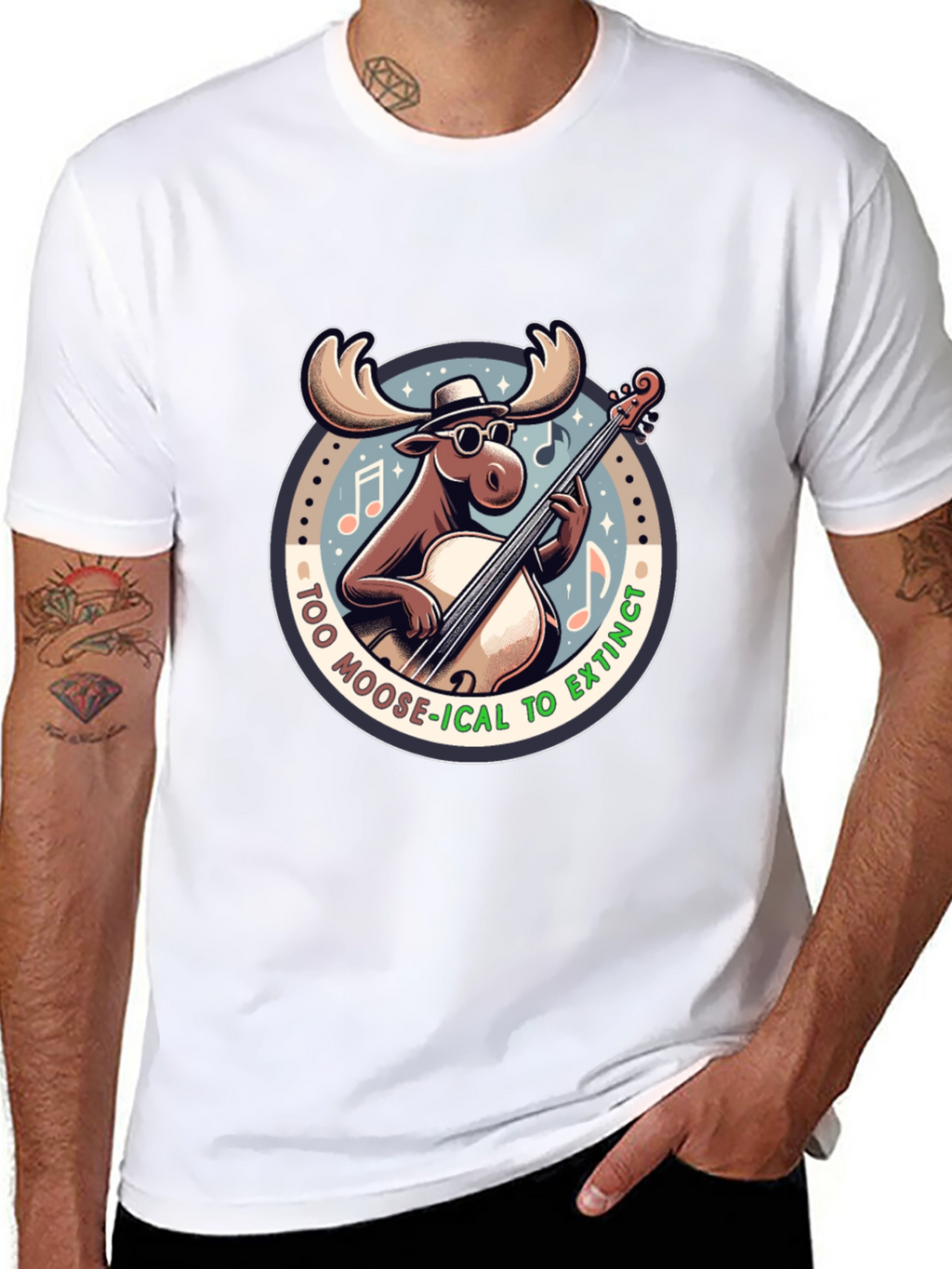 Too Moose-ical to Extinct Graphic T-Shirt