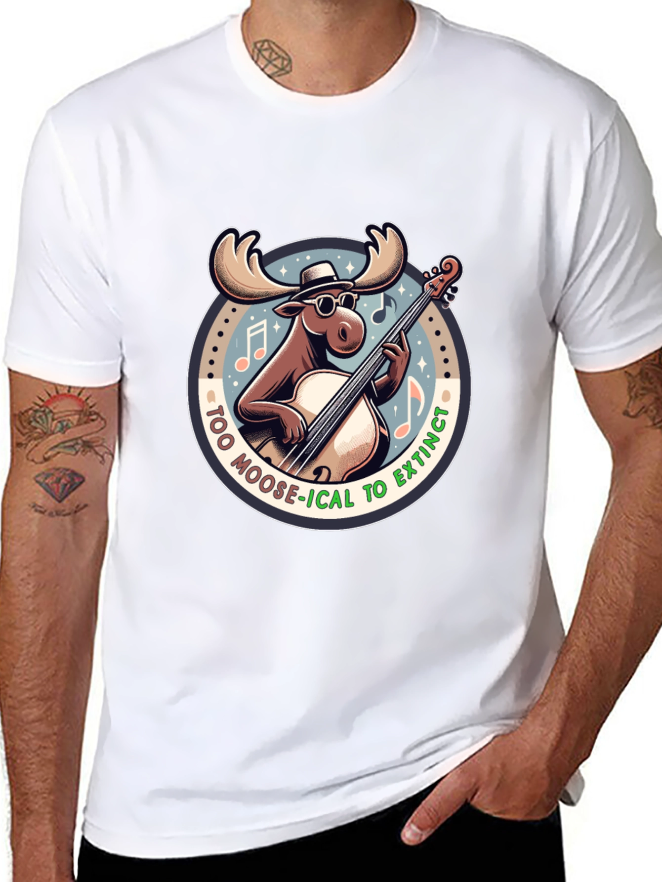 Too Moose-ical to Extinct Graphic T-Shirt
