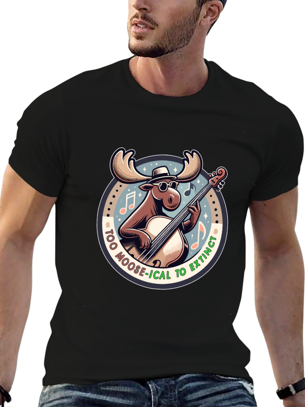Too Moose-ical to Extinct Graphic T-Shirt