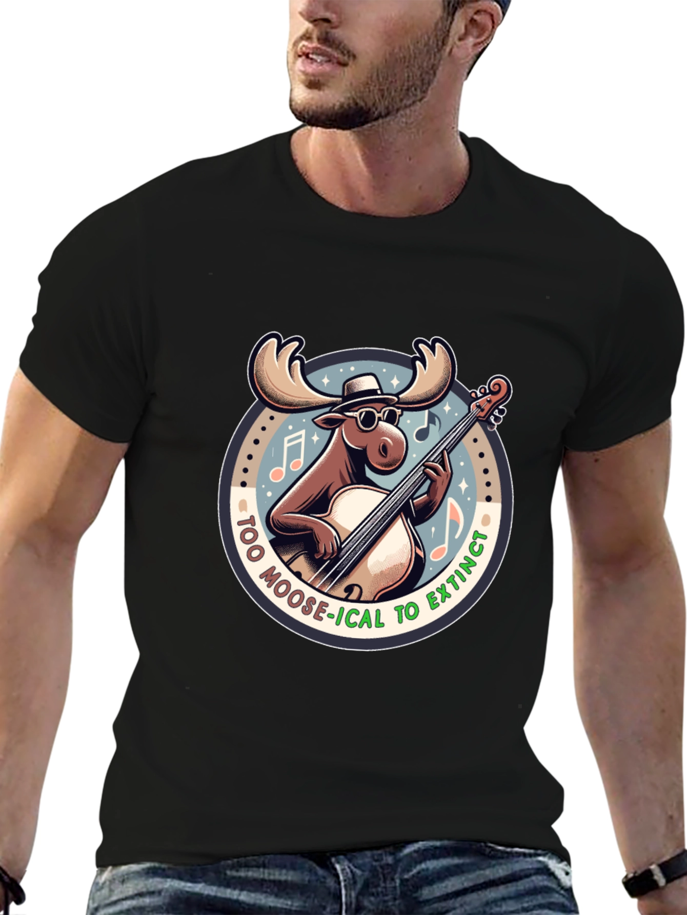 Too Moose-ical to Extinct Graphic T-Shirt
