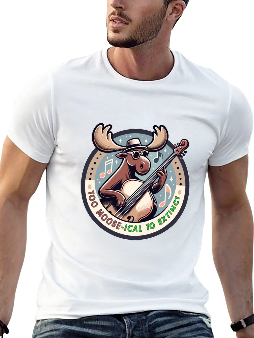 Too Moose-ical to Extinct Graphic T-Shirt