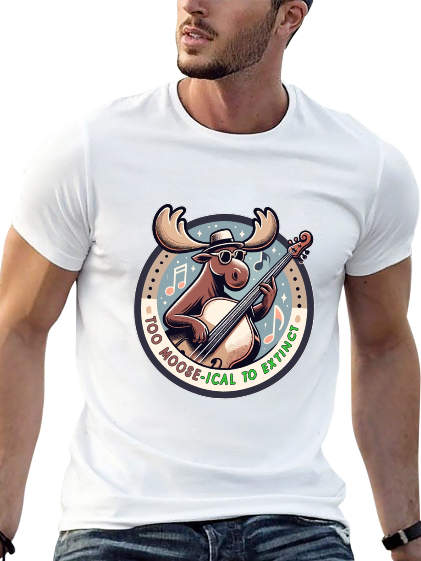 Too Moose-ical to Extinct Graphic T-Shirt