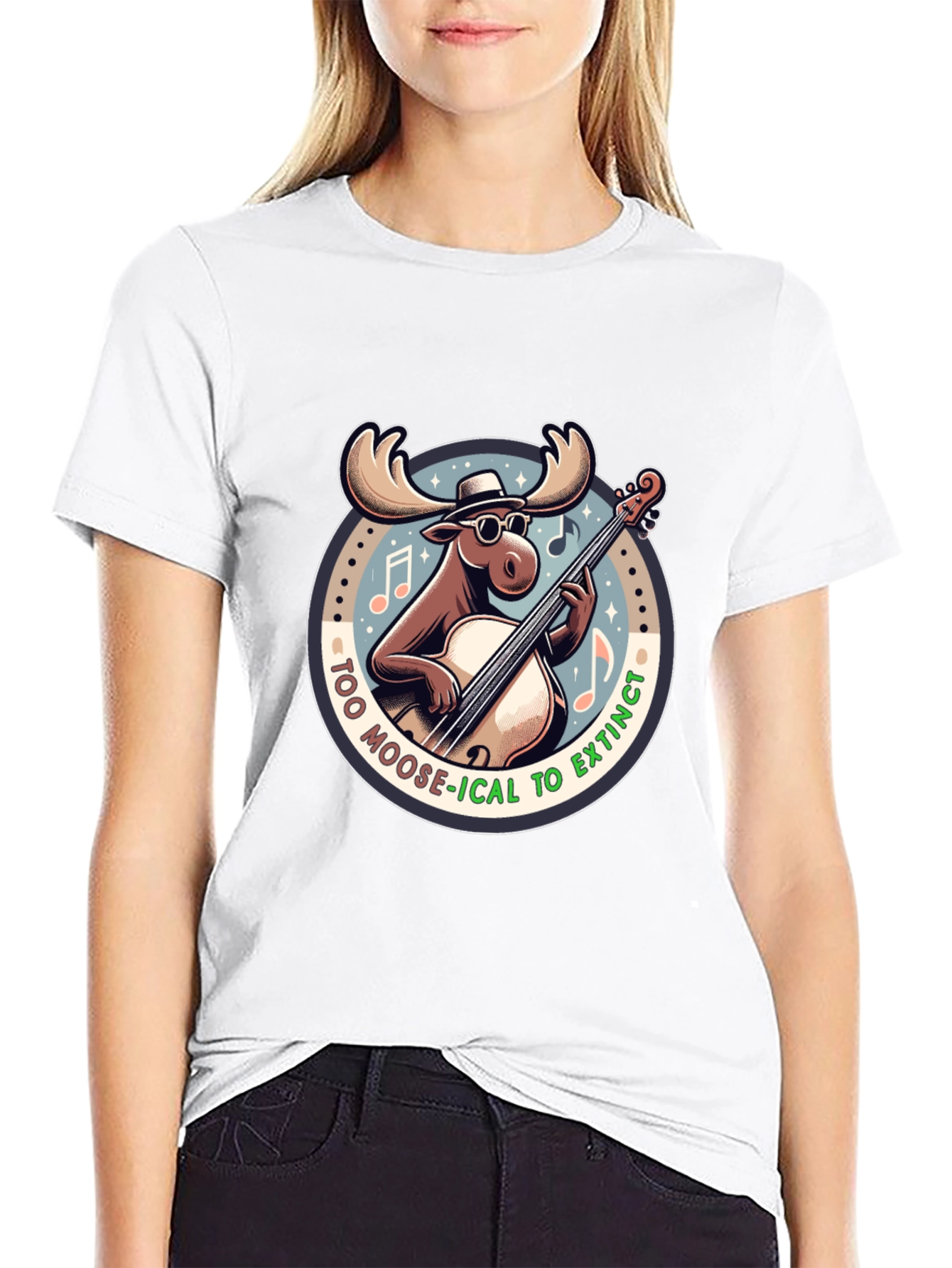 Too Moose-ical to Extinct Graphic T-Shirt