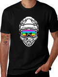 Black Helmet Graphic Tee - Ride in Style!