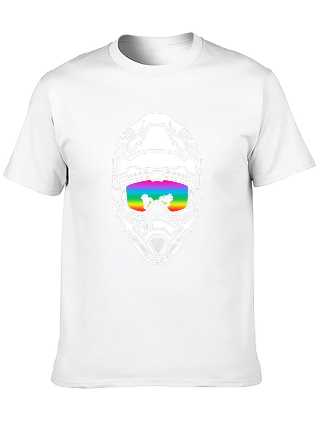 Black Helmet Graphic Tee - Ride in Style!