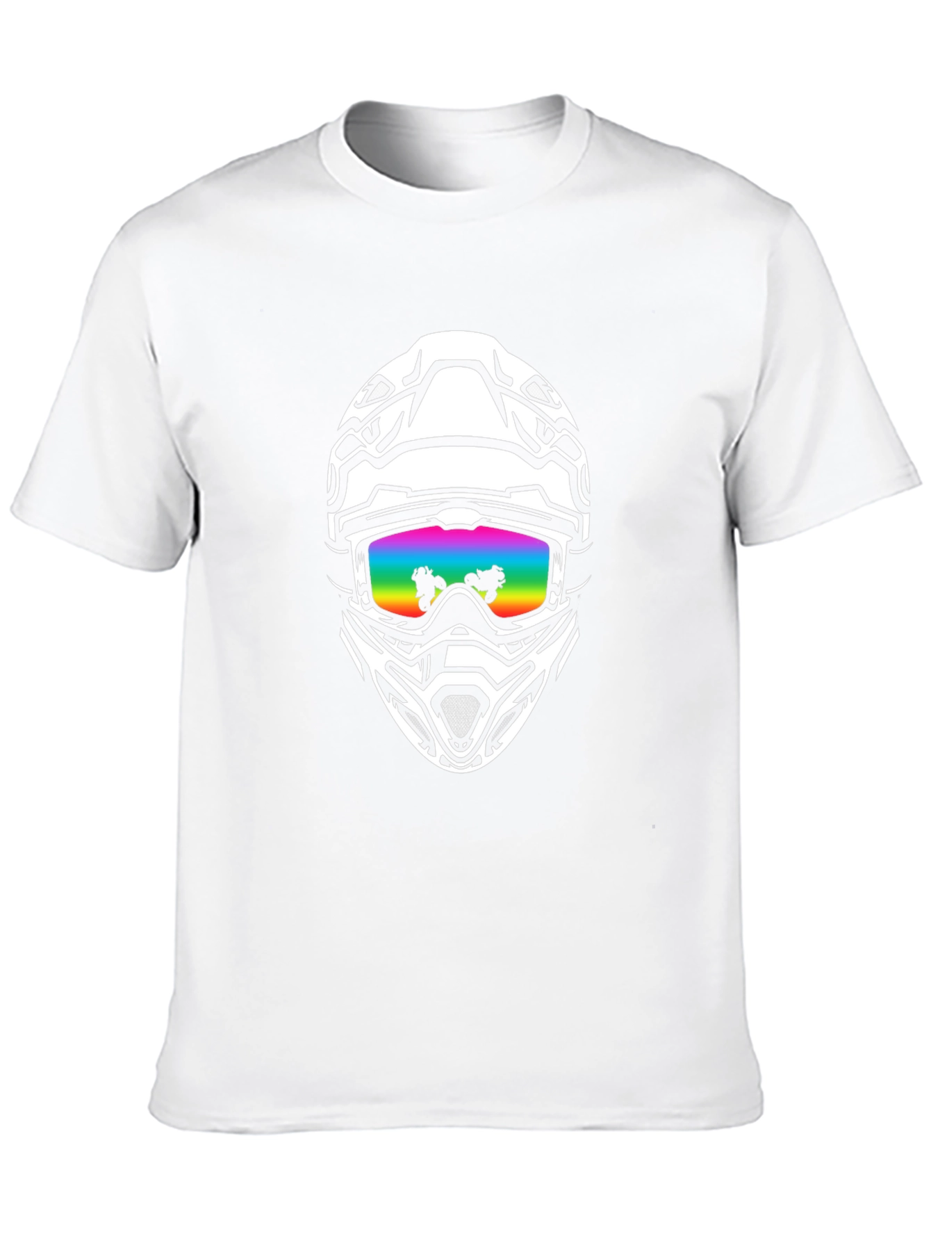 Black Helmet Graphic Tee - Ride in Style!