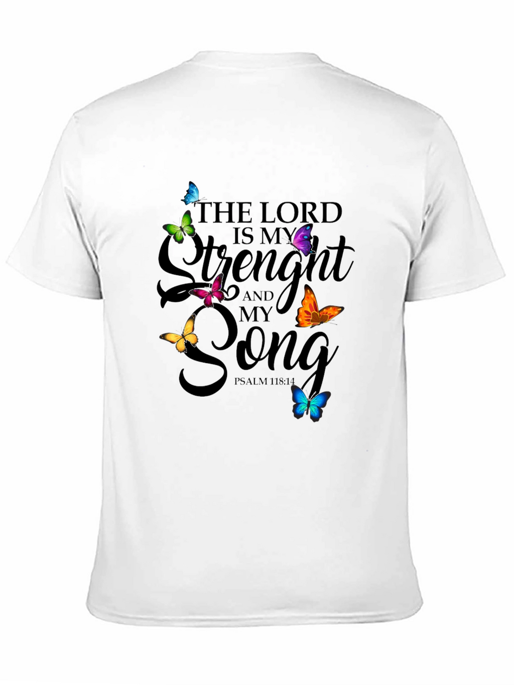 Faith-Inspired Butterfly Graphic T-Shirt