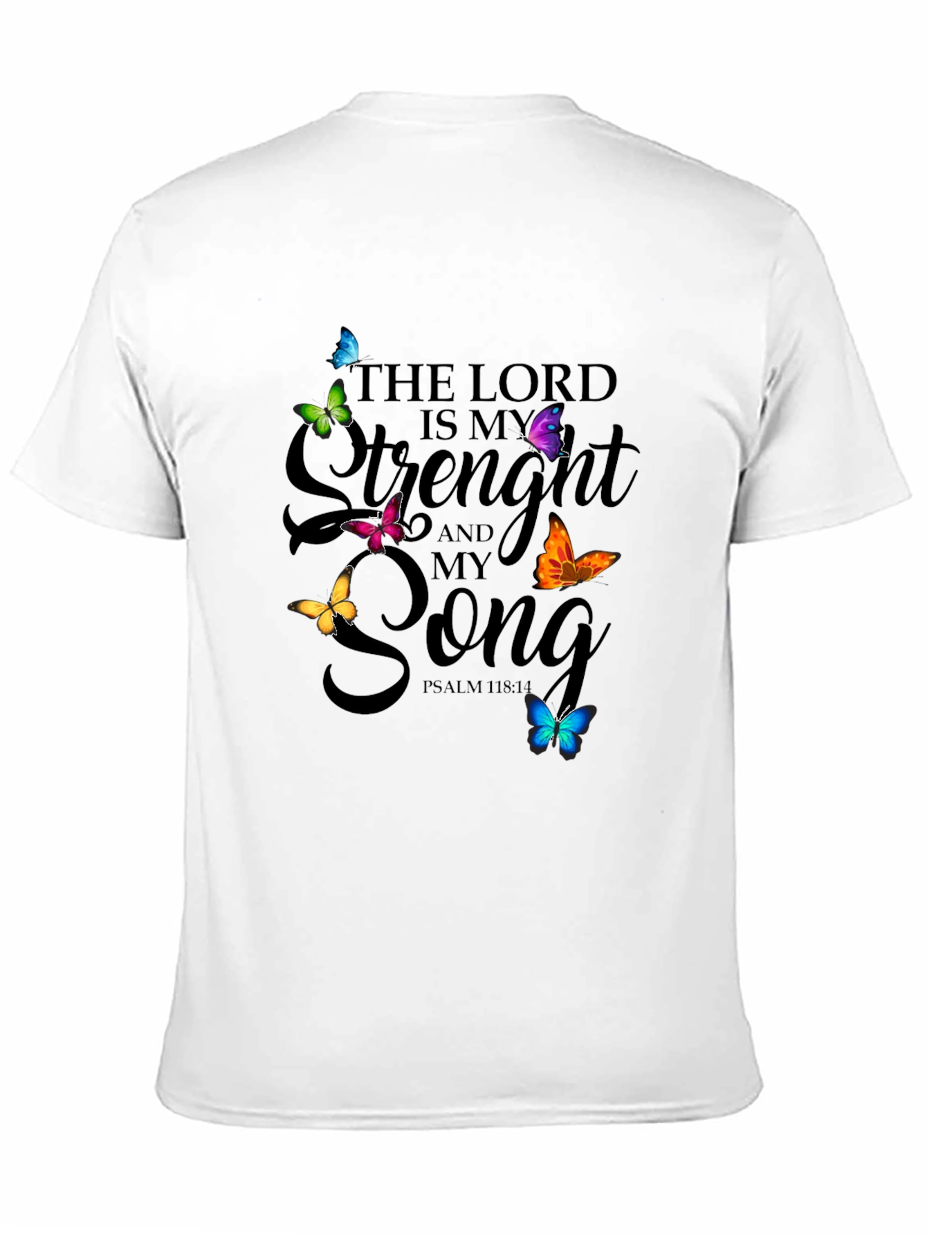 Faith-Inspired Butterfly Graphic T-Shirt