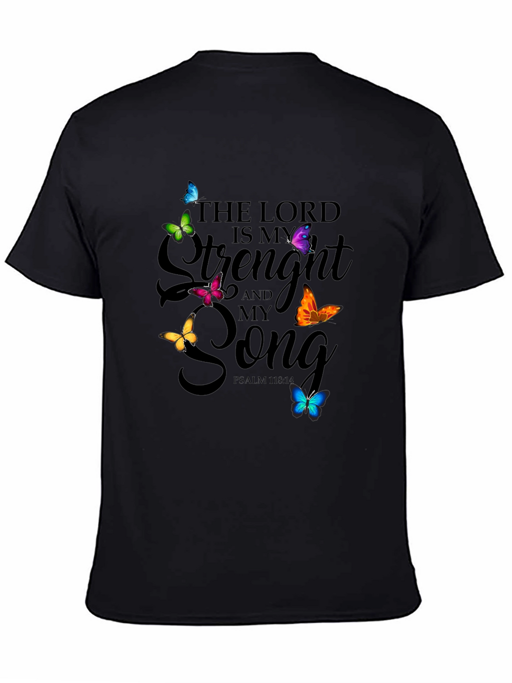 Faith-Inspired Butterfly Graphic T-Shirt