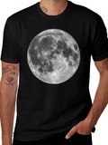 Moon Graphic Black T-Shirt - Celestial Style