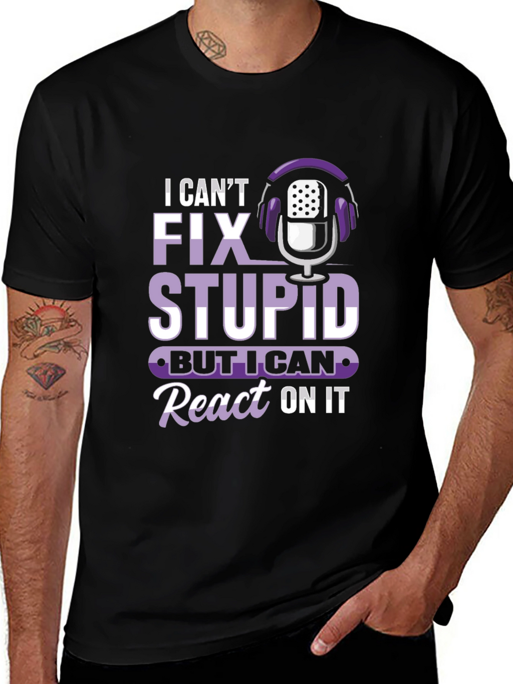 Funny Podcast Reaction T-Shirt
