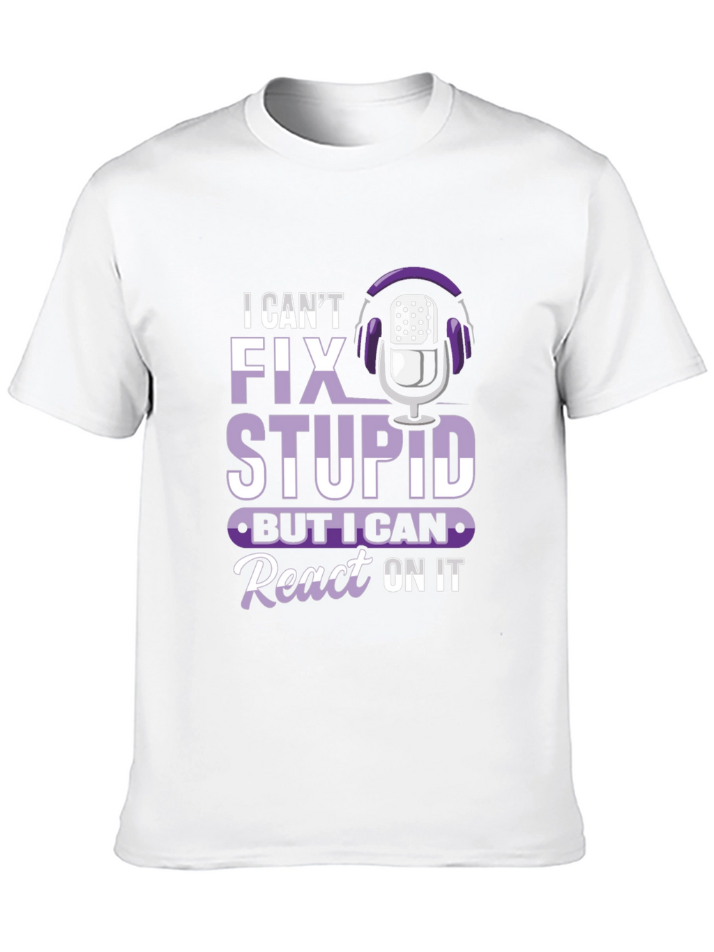 Funny Podcast Reaction T-Shirt