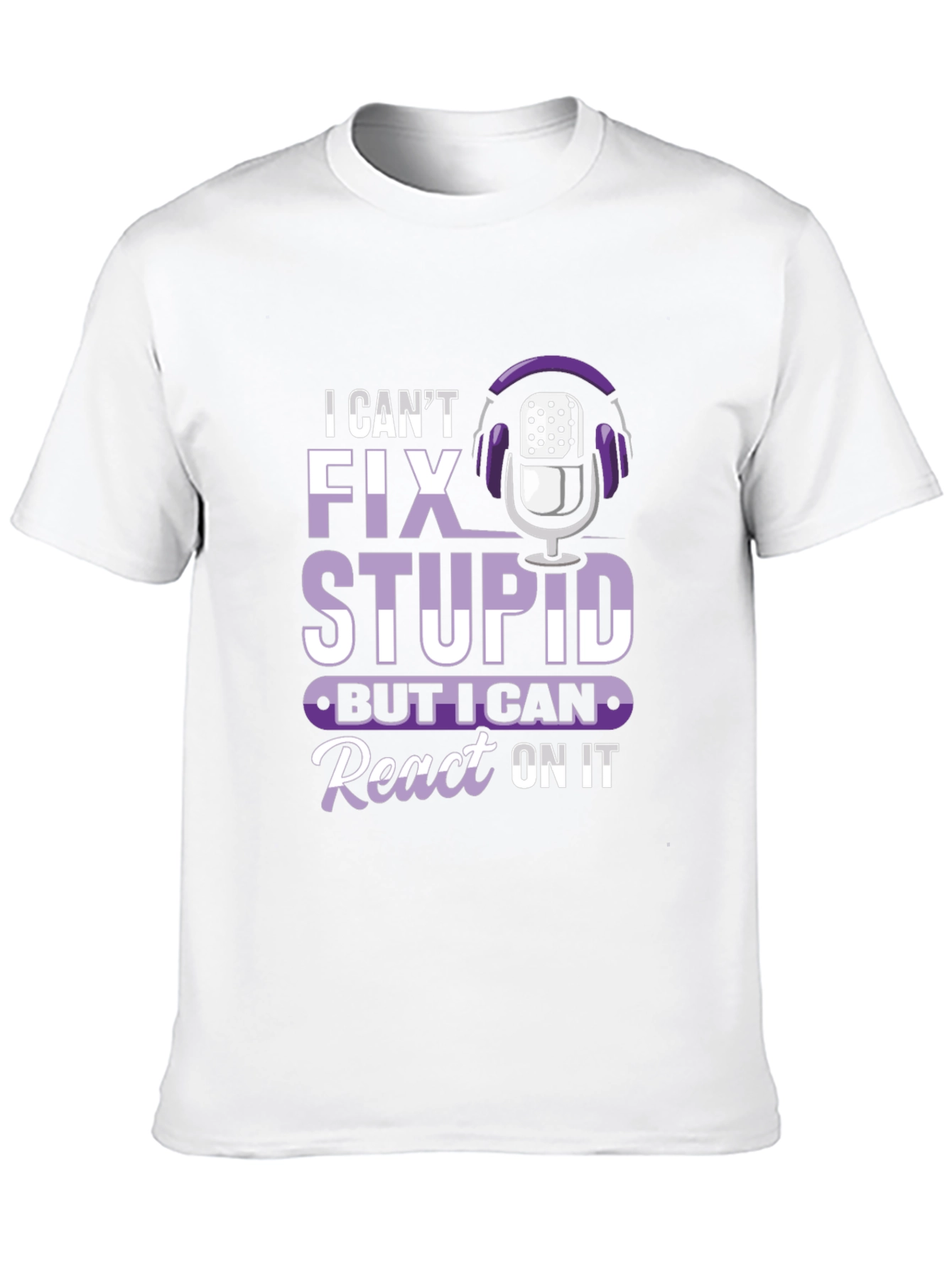 Funny Podcast Reaction T-Shirt