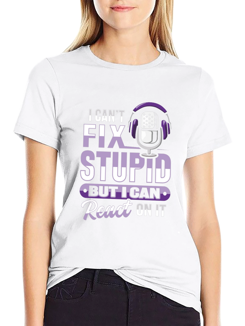 Funny Podcast Reaction T-Shirt