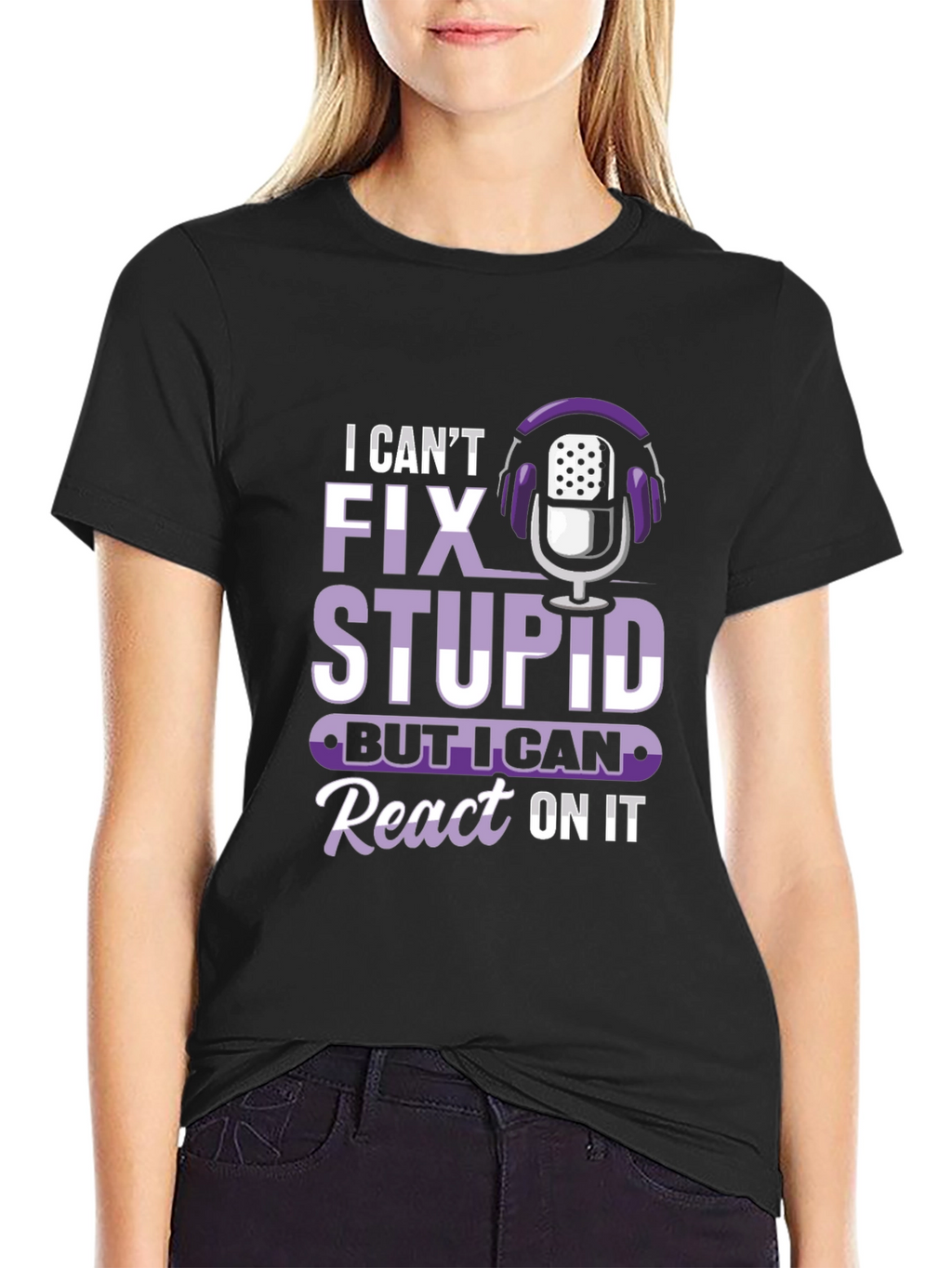 Funny Podcast Reaction T-Shirt