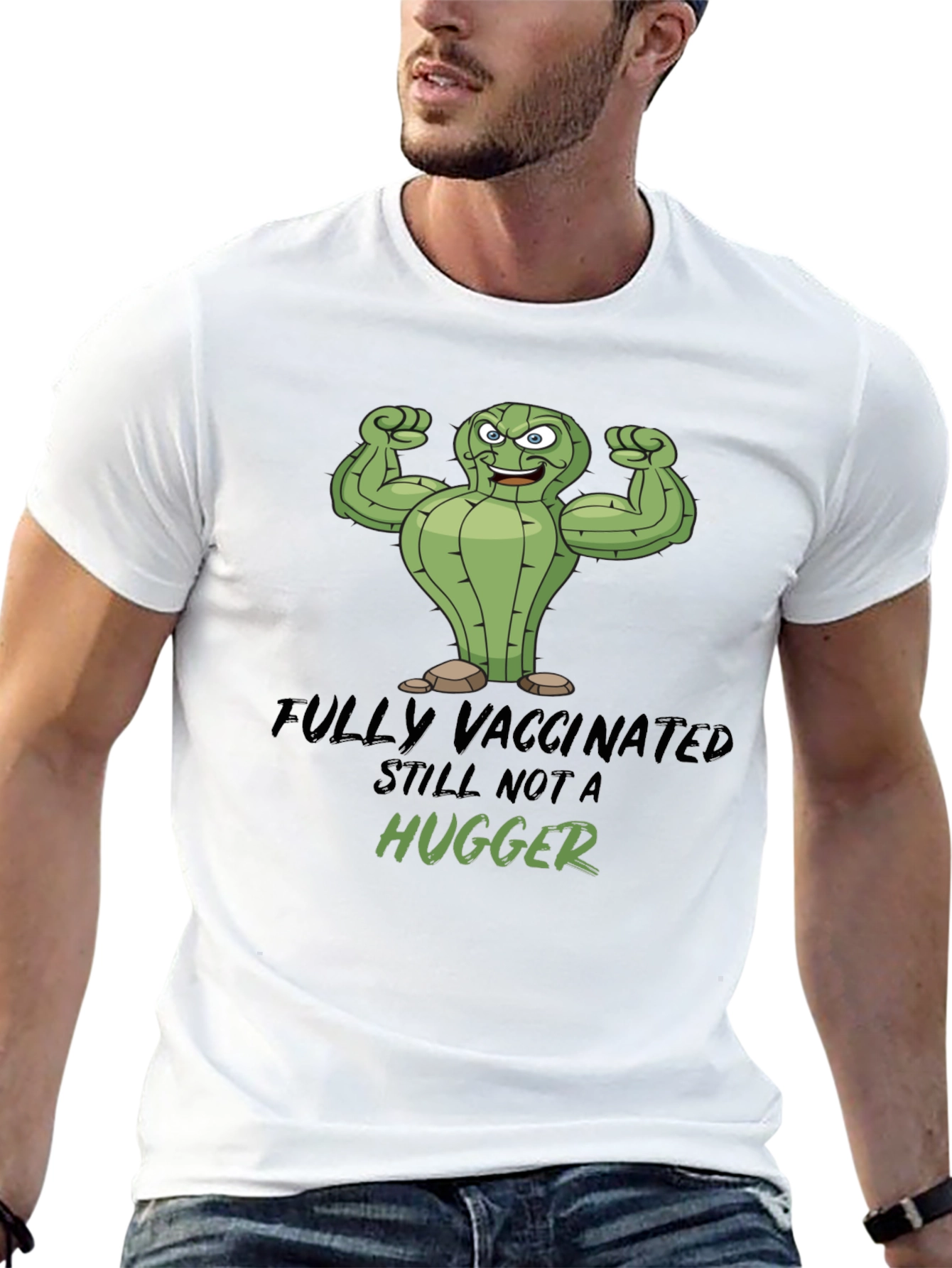Fully Vaccinated Still Not a Hugger Graphic Tee