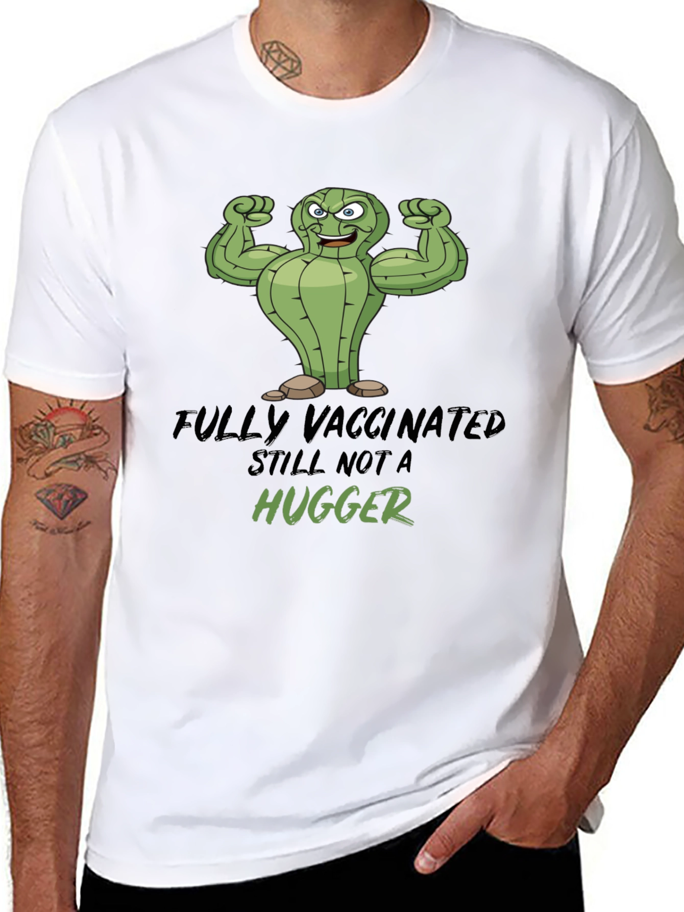 Fully Vaccinated Still Not a Hugger Graphic Tee