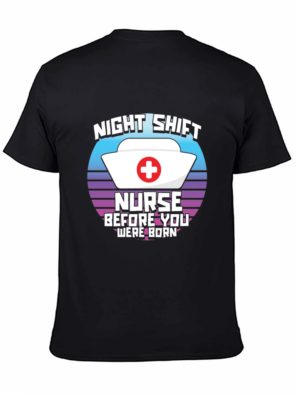 Night Shift Nurse T-Shirt Retro Design