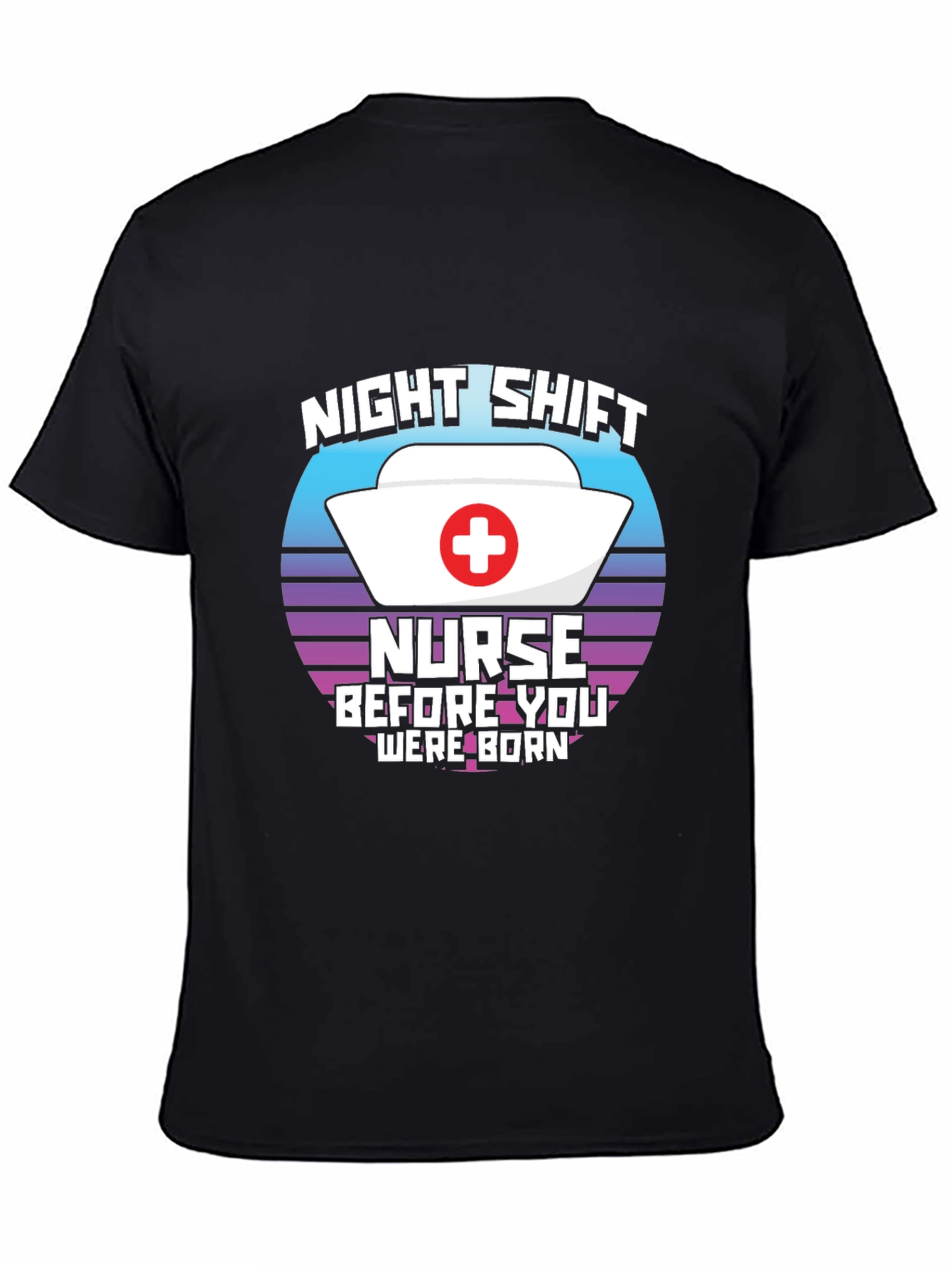 Night Shift Nurse T-Shirt Retro Design