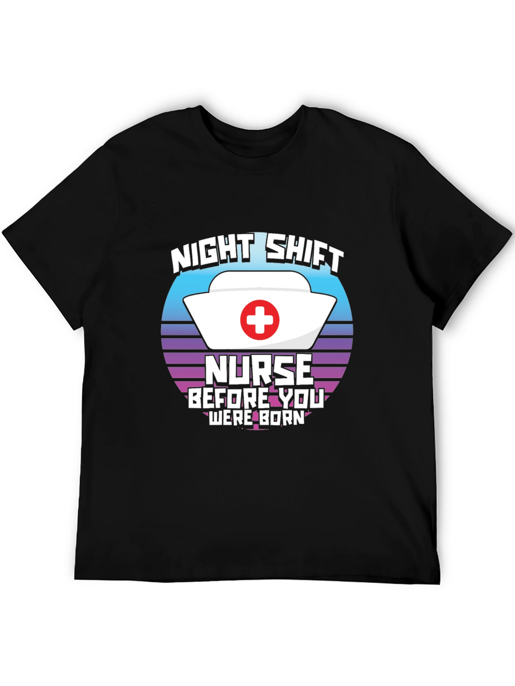 Night Shift Nurse T-Shirt Retro Design