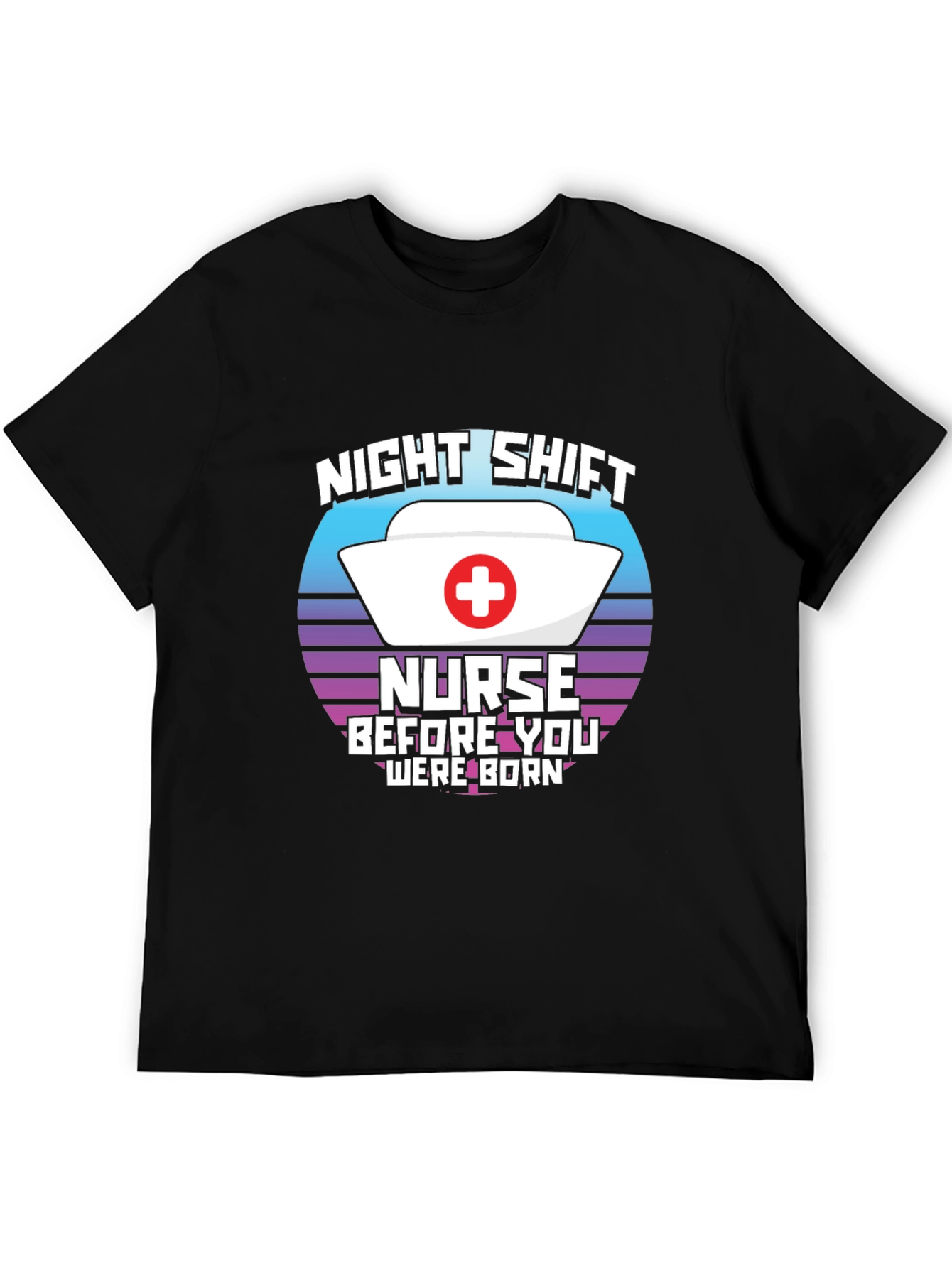 Night Shift Nurse T-Shirt Retro Design