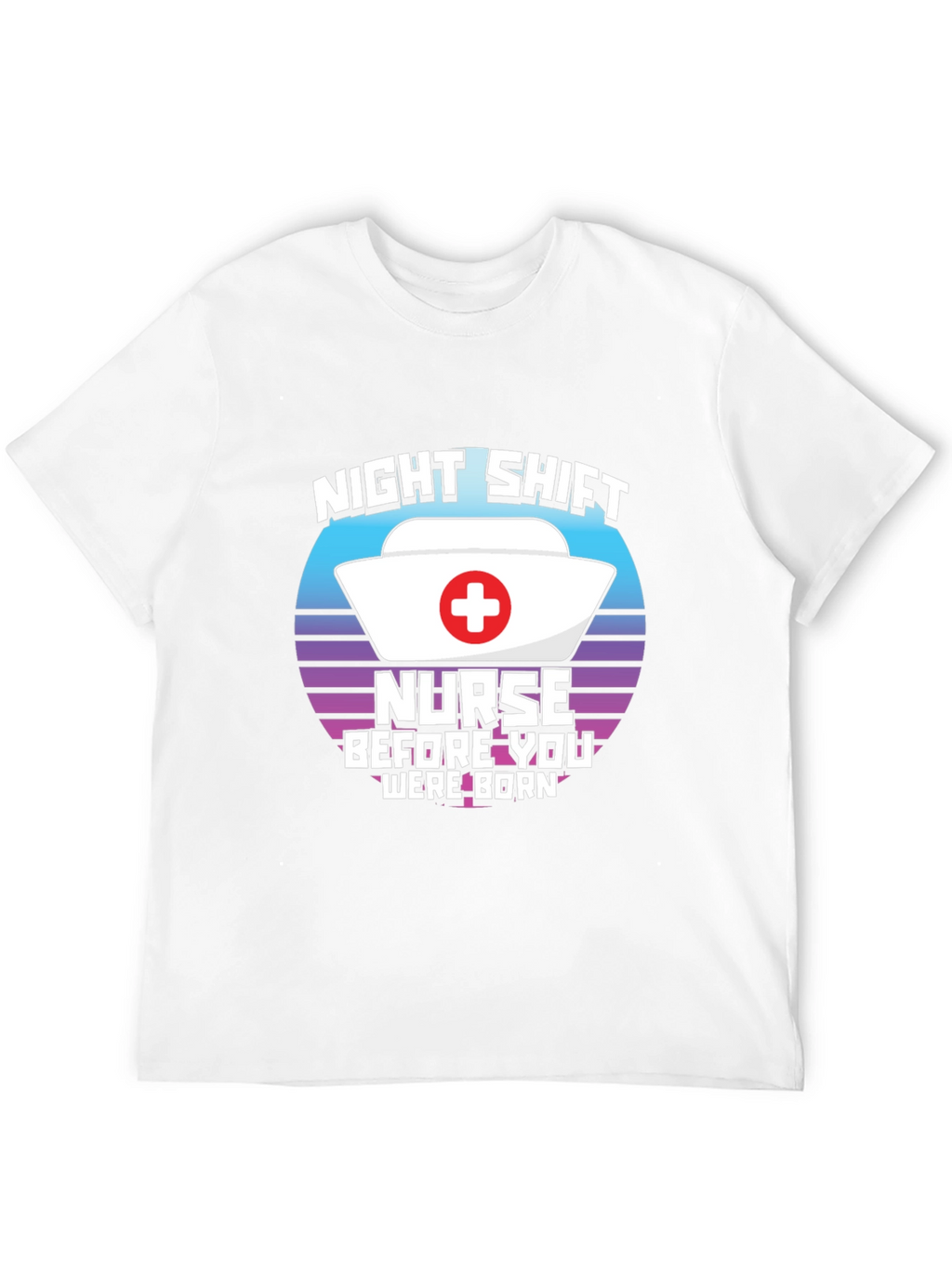 Night Shift Nurse T-Shirt Retro Design