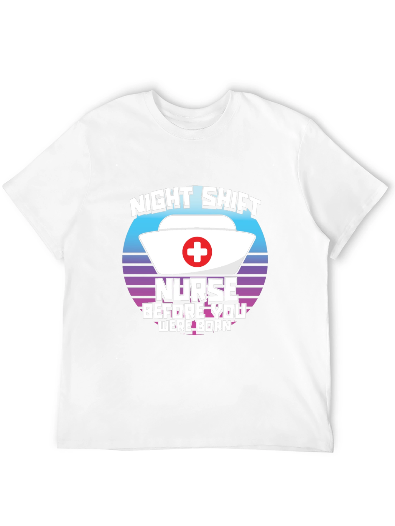 Night Shift Nurse T-Shirt Retro Design
