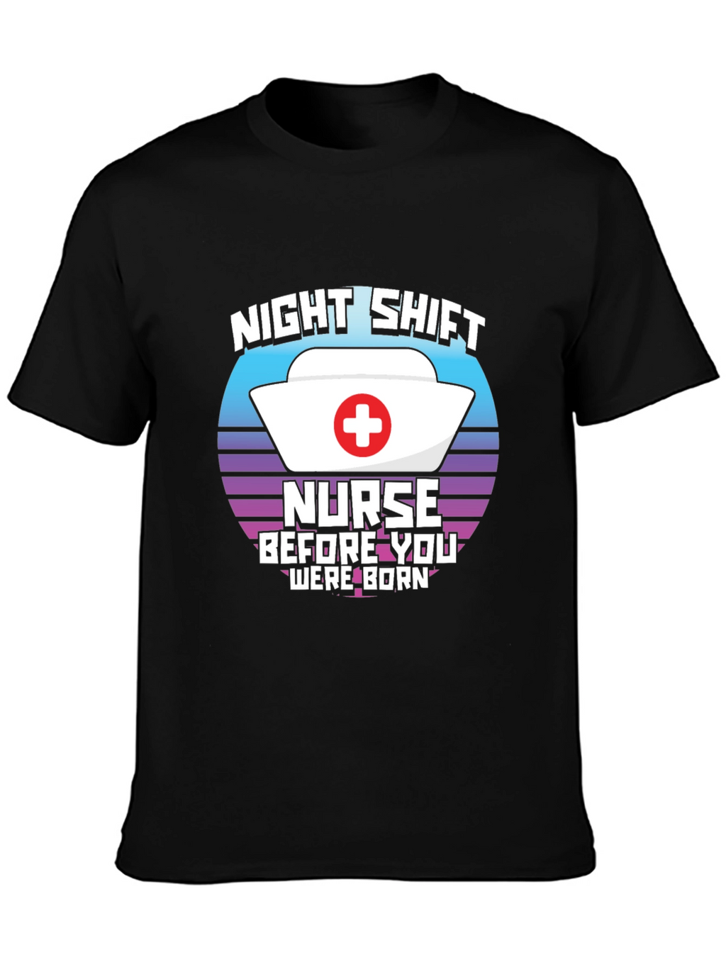 Night Shift Nurse T-Shirt Retro Design