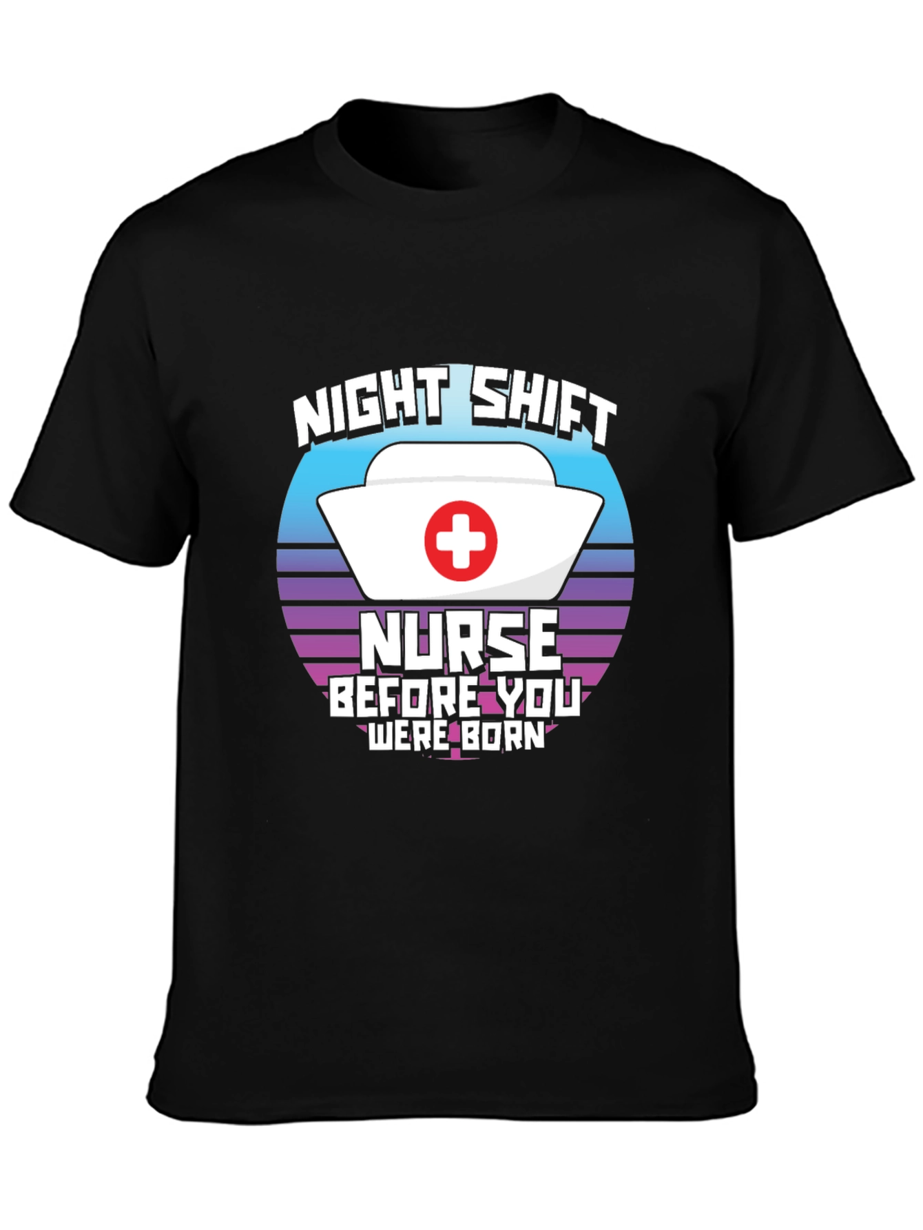 Night Shift Nurse T-Shirt Retro Design