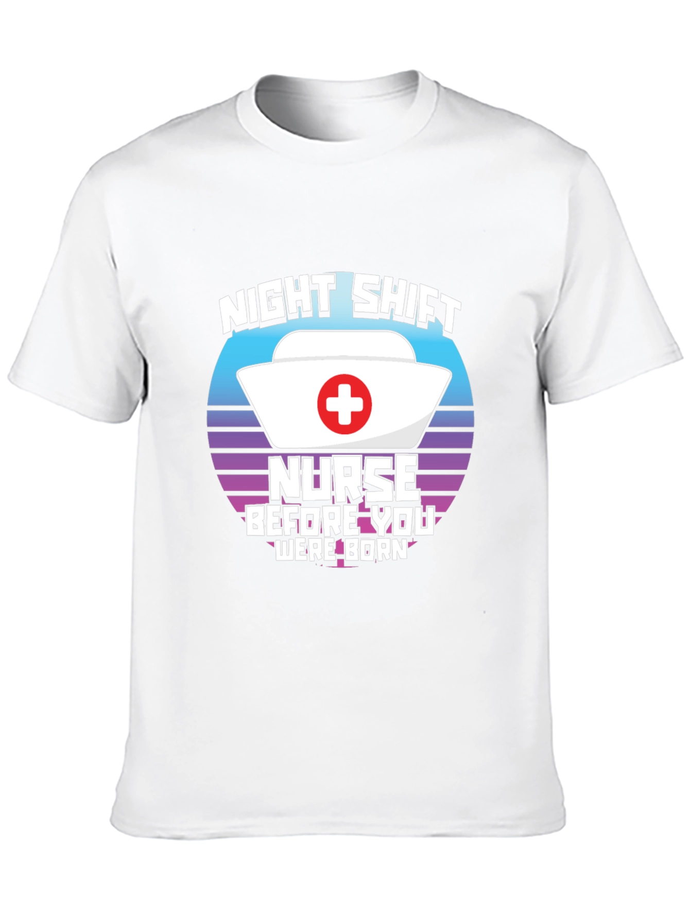 Night Shift Nurse T-Shirt Retro Design