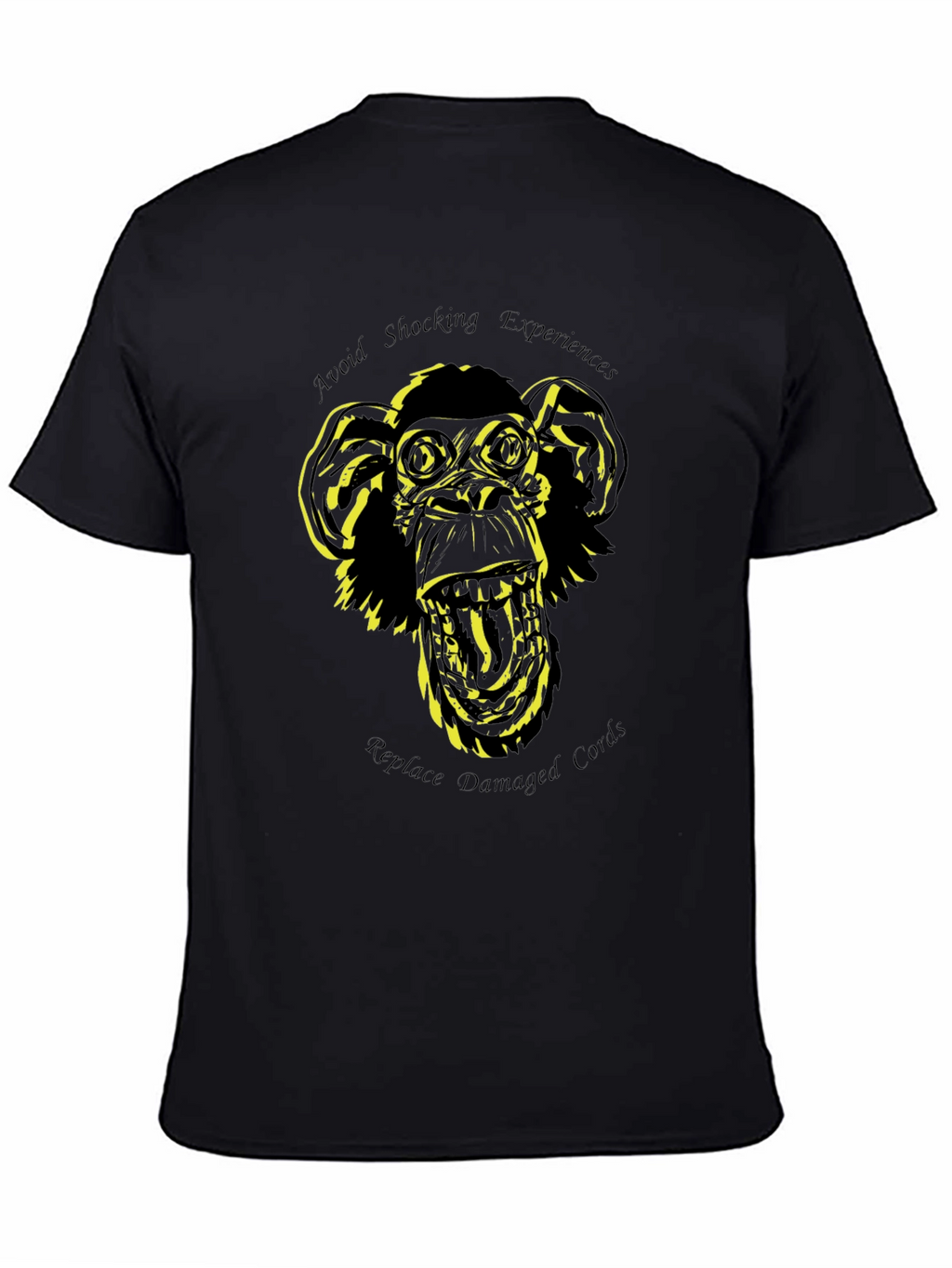 Shocking Experiences Monkey Graphic T-Shirt