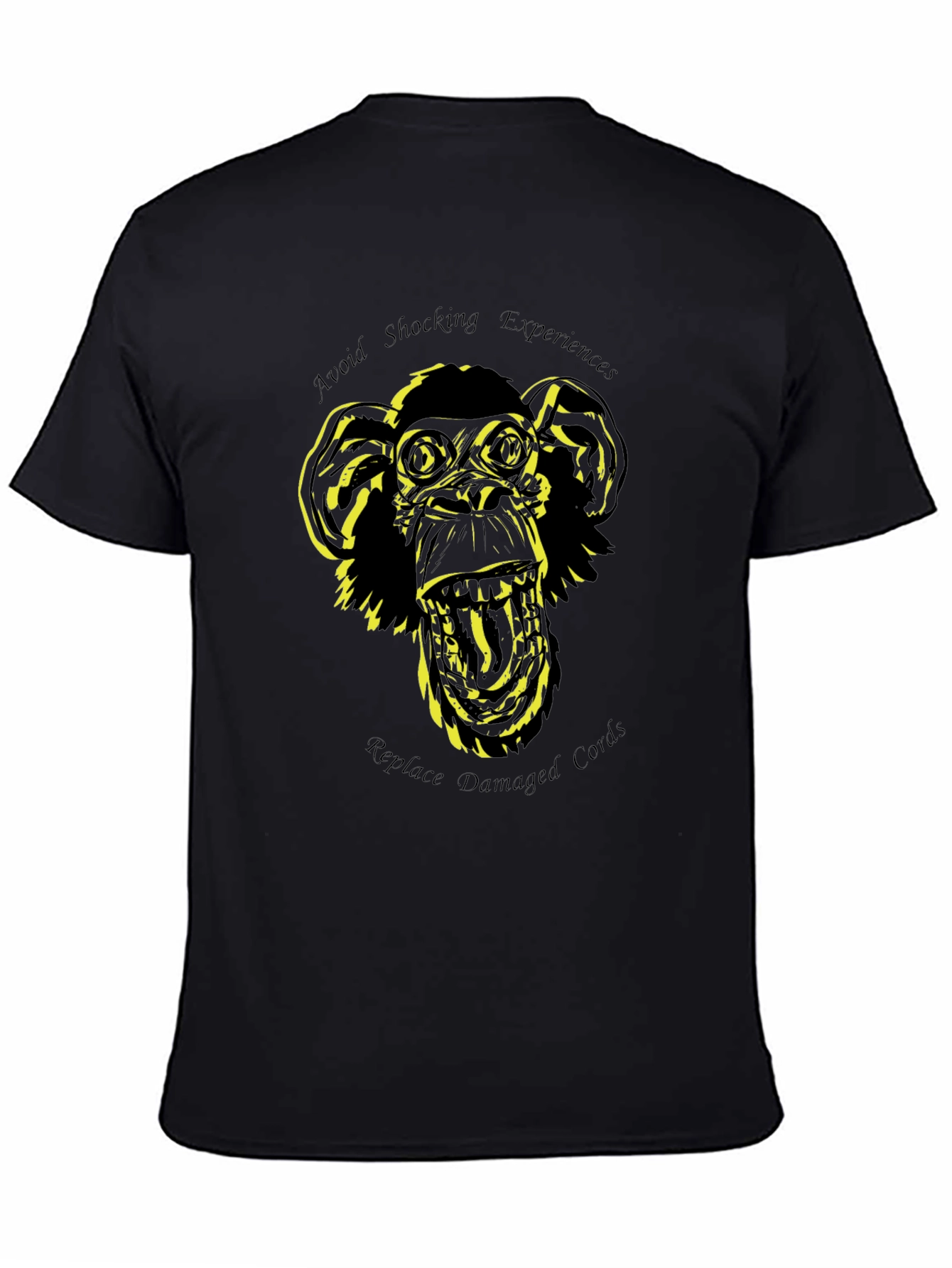 Shocking Experiences Monkey Graphic T-Shirt