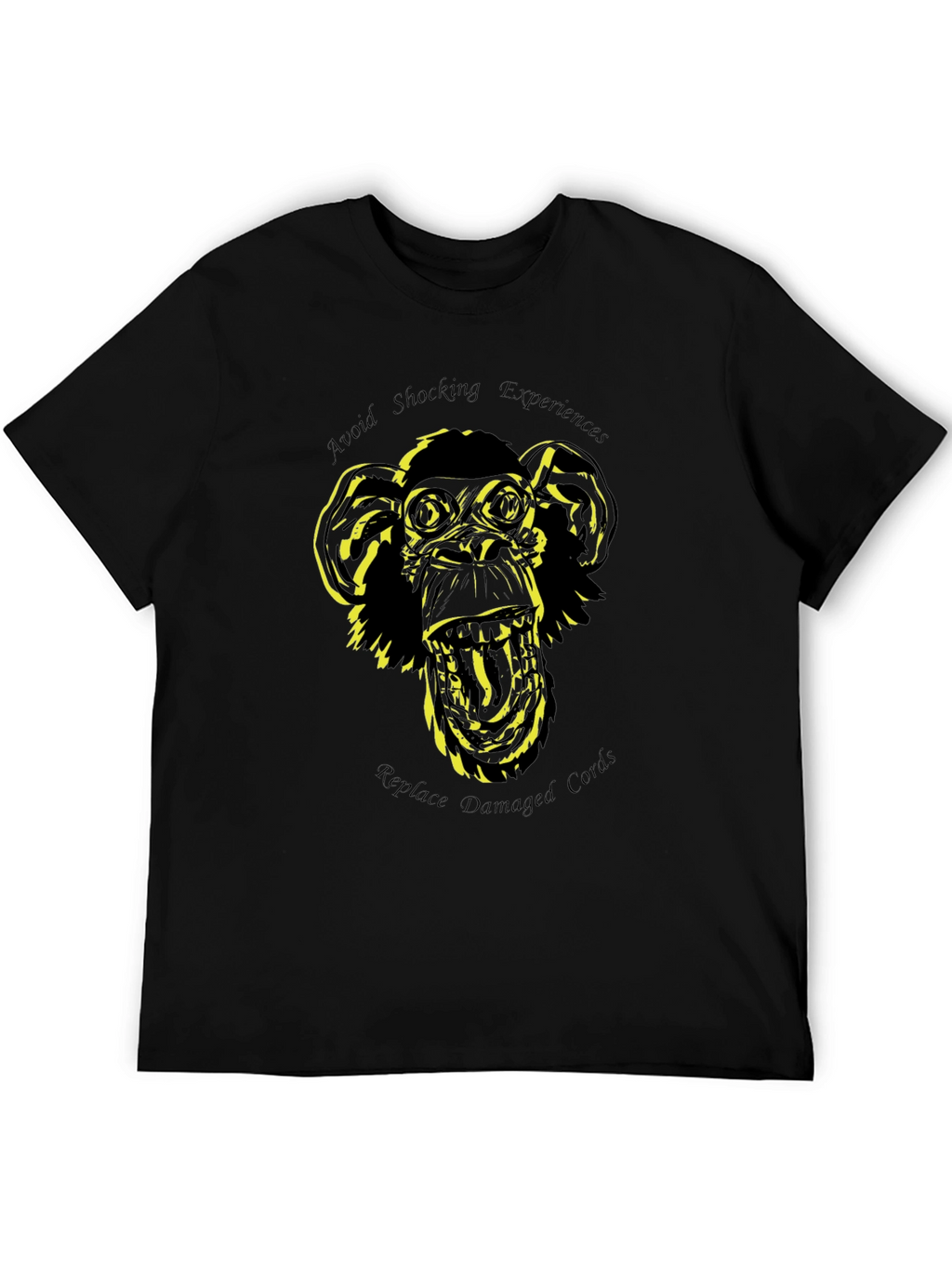 Shocking Experiences Monkey Graphic T-Shirt