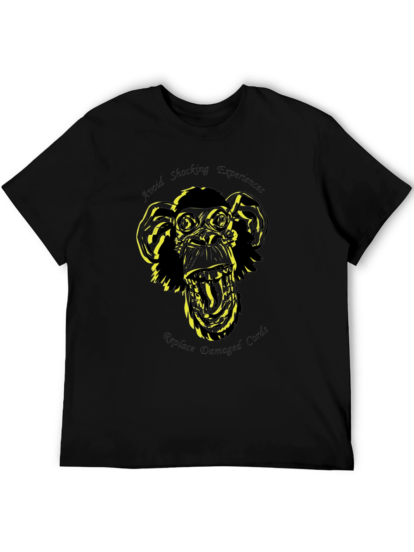 Shocking Experiences Monkey Graphic T-Shirt