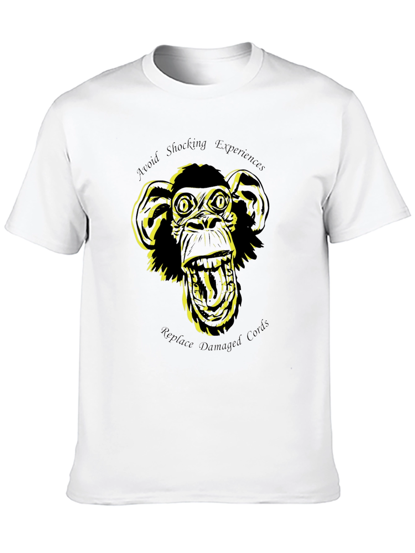 Shocking Experiences Monkey Graphic T-Shirt