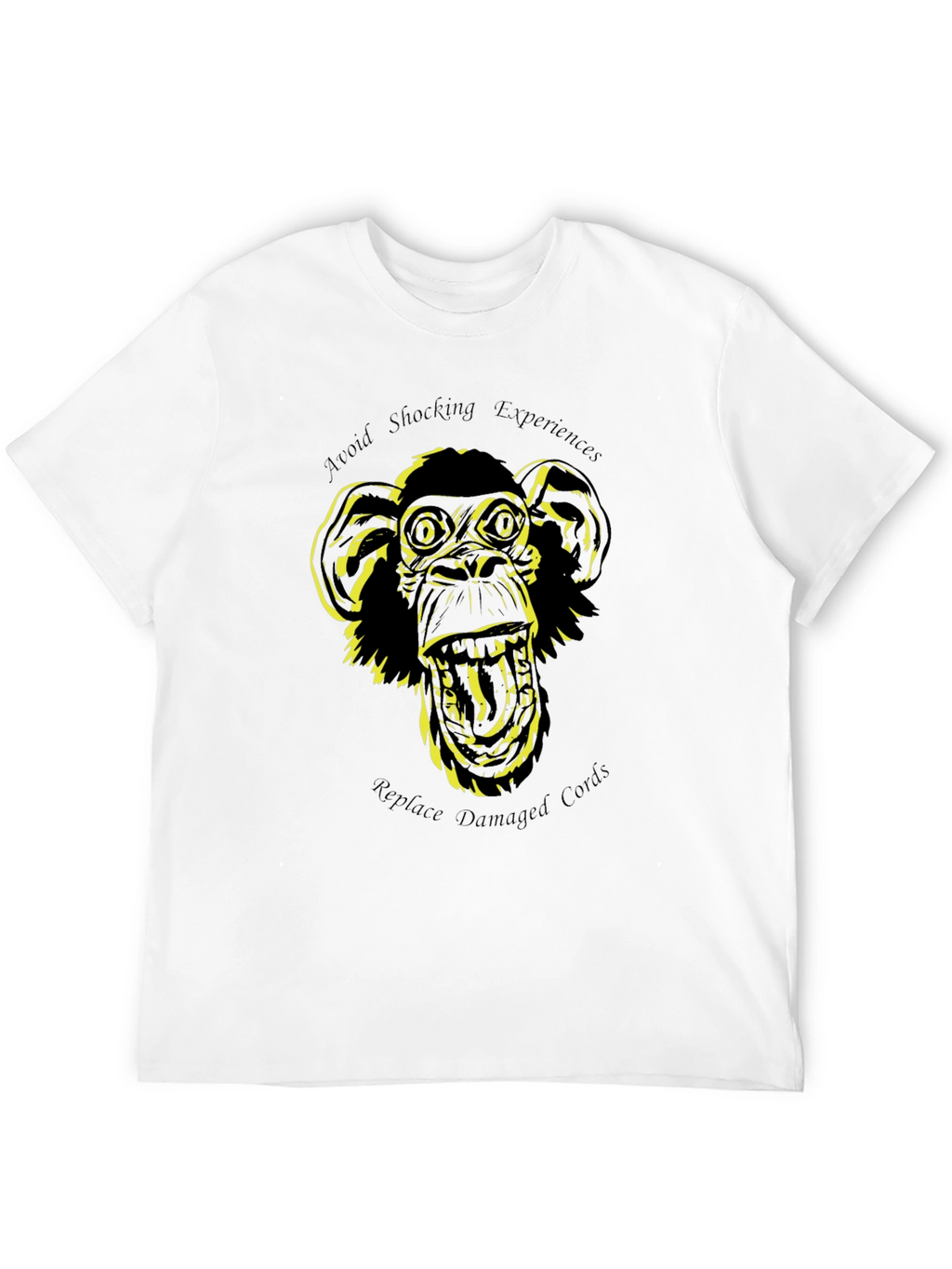 Shocking Experiences Monkey Graphic T-Shirt