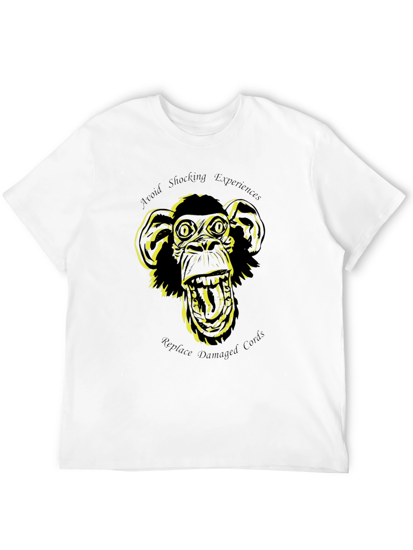 Shocking Experiences Monkey Graphic T-Shirt