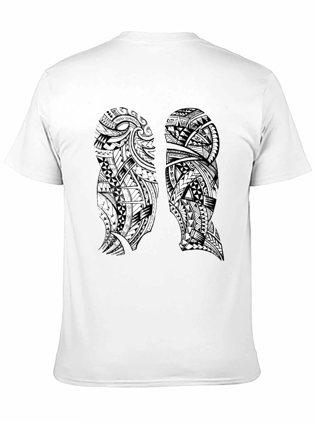 Tribal Lungs Graphic T-Shirt - Black