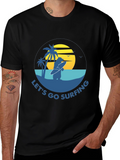 Lets Go Surfing T-Shirt - Bear Graphic Tee