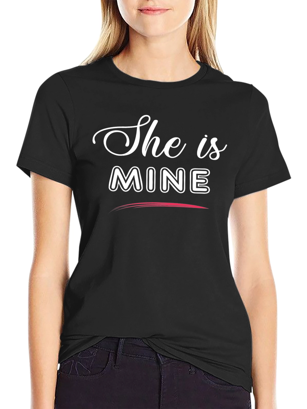 She Is Mine Matching Couple T-Shirt
