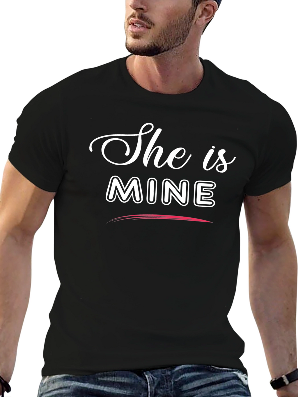 She Is Mine Matching Couple T-Shirt