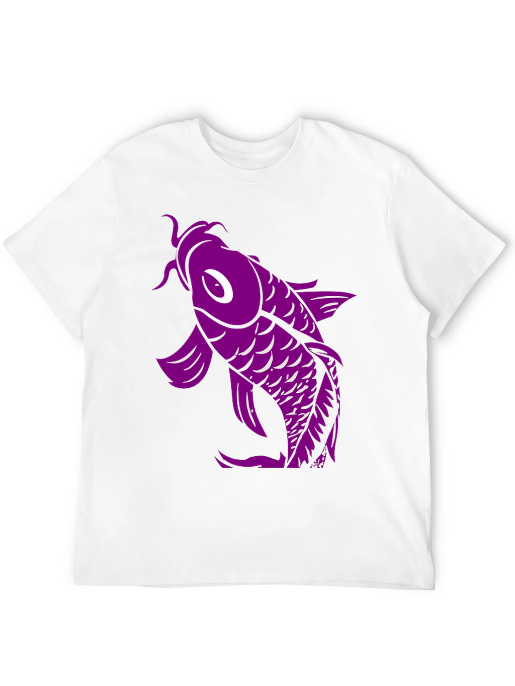 Koi Fish Graphic T-Shirt - Black