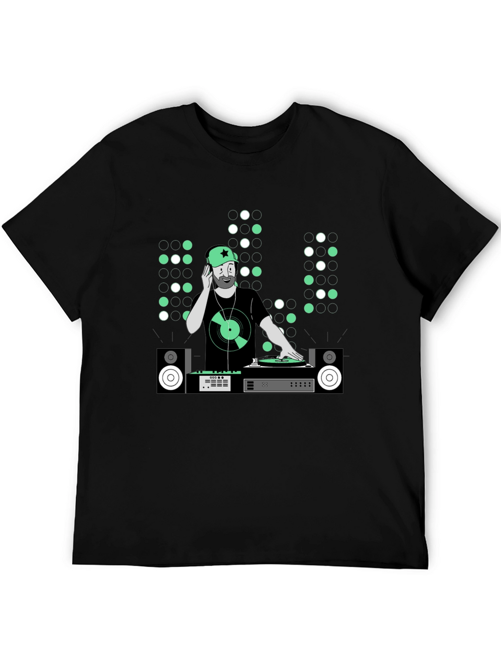 DJ Graphic Tee - Music Lover Black T-Shirt