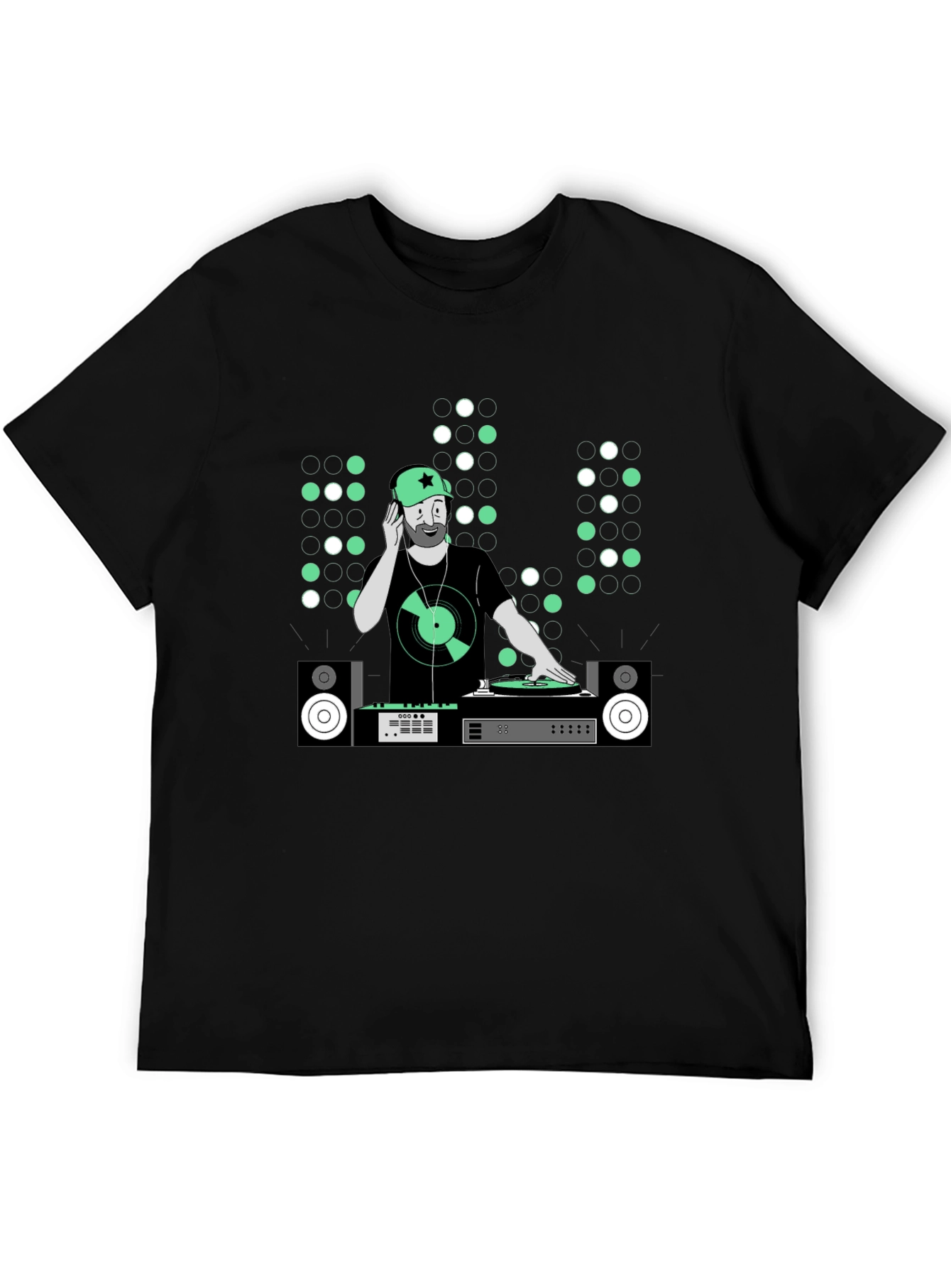 DJ Graphic Tee - Music Lover Black T-Shirt