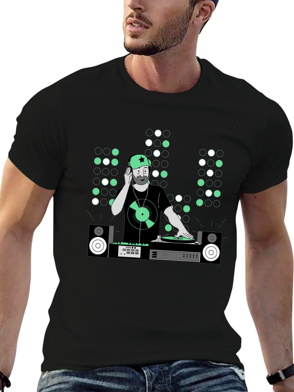 DJ Graphic Tee - Music Lover Black T-Shirt