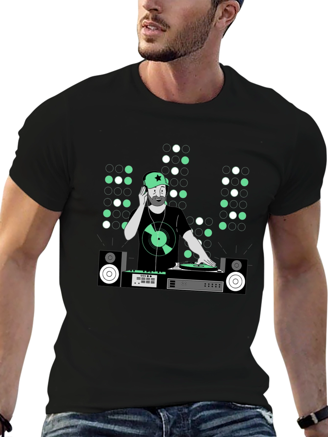 DJ Graphic Tee - Music Lover Black T-Shirt